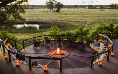 Namibia_Chobe-Water-Villas_Feuerplatz_BoutiqueReisen